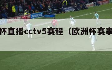 欧洲杯直播cctv5赛程（欧洲杯赛事直播）